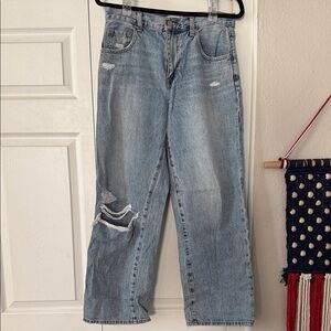 Pistola Light Blue Distressed Boyfriend Jeans